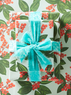 Rifle Paper Co. Winterberries Wrapping Paper Sheets, Set Of 3