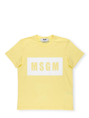 Msgm Logo Print T-shirt