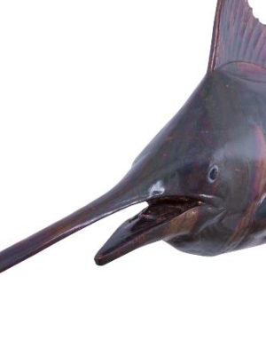 Blue Marlin Fish Wall Sculpture