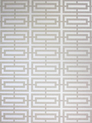 Sample Kikko Trellis Wallpaper In Brown From The Metropolis Collection By Osborne & Little