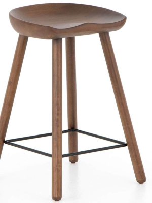 Barrett Counter Stool, Dark Parawood