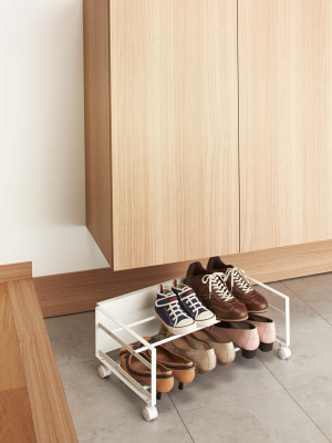 Frame Rolling Low-profile Hidden Shoe Storage - Steel In Various Colors