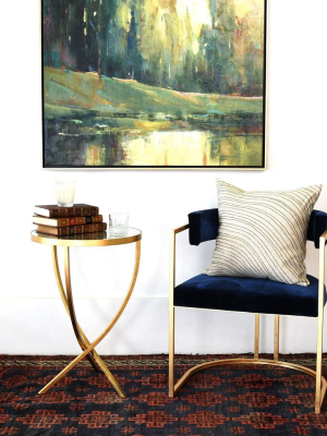 Brit Side Table Gold Leaf