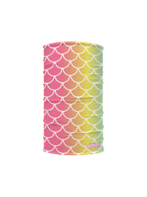 Pastel Rainbow Scales Kids Neck Gaiter