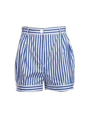 Prada Striped Wide-leg Shorts