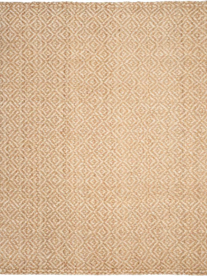 Natural Fiber Diamond Ivory/natural Area Rug