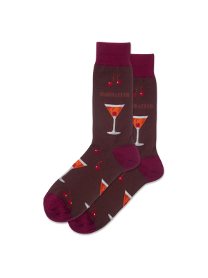 Men's Manhattan Cocktail Crew Socks
