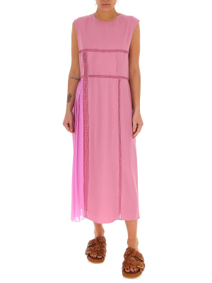 Chloé Panelled Sleeveless Midi Dress