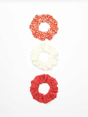 Aeo Ditsy Floral Scrunchies 3-pack