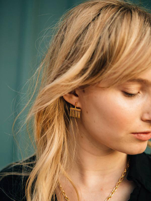 Felina Earrings: Gold Plated