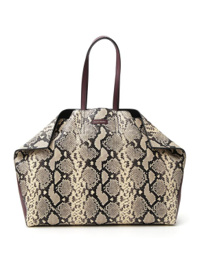 Alexander Mcqueen Logo Embossed Tote Bag