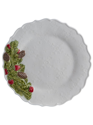 Bordallo Pinheiro Christmas Garland - Dessert Plate, Set Of 4