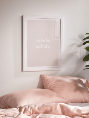 Urban Wild Studio Inhale Exhale Blush Art Print