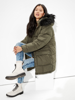 Ae Long Puffer Coat