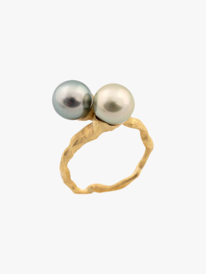 Double Pearl Ring