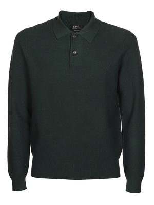 A.p.c. Kyle Long-sleeve Polo Shirt