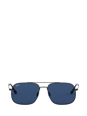 Ray-ban Rb3595 Square Aviator Frame Sunglasses