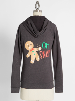 Oh Snap! Holiday Cookie Crumbles Zip-up Hoodie