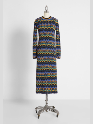 The Zig To My Zag Sweater Dress