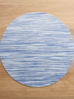 Chilewich ® Ridge Blue Round Placemat