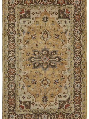 Feizy Ustad Taditional Persian Rug - Available In 6 Sizes - Honey Gold & Brown & Red