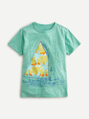 Kids' Sailboat Appliqué T-shirt