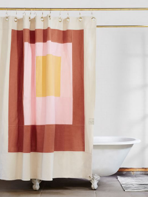 Quiet Town Marfa Shower Curtain - Clay