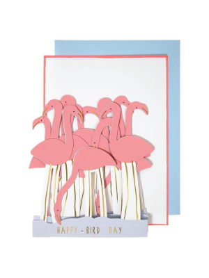 Flamingo Concertina Card