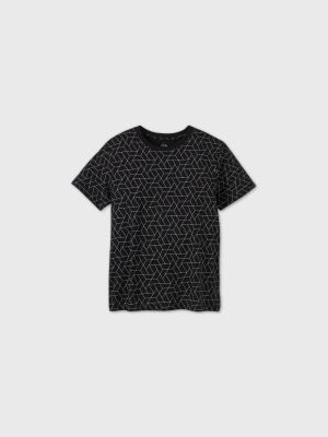 Men's Relaxed Fit Short Sleeve Geo T-shirt - Original Use™ Black