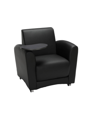 Interplay Series Single Seat Chair With Tungsten Tablet Black - Ofm