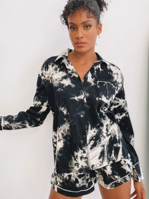 Howler Long Sleeve Pj Shirt Tie Dye