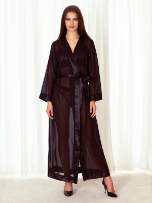Marcella Long Kimono Black