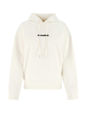 Jil Sander Logo Printed Hoodie