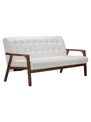 Mid-century Masterpieces Sofa White - Baxton Studio