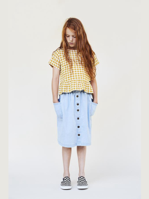 A Monday In Copenhagen Sara Skirt - Pearl Blue