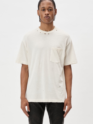 Folsom Pocket Tee / Vintage White