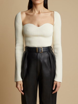 The Maddy Top In Ivory