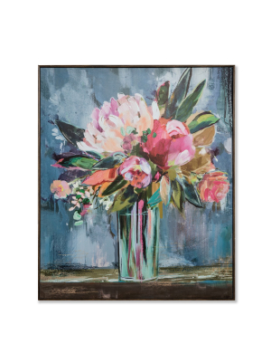 36"x30" Floral Still Life Framed Wall Canvas - Opalhouse™