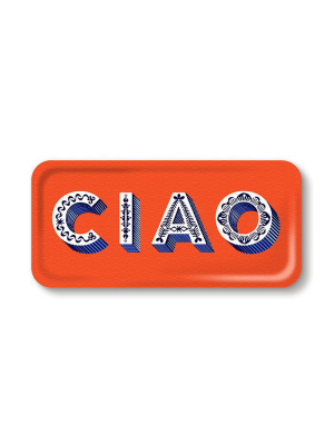 Word Rectangular Tray - Ciao - By Jamida