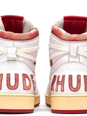 Rhude Bball Hi - White/red