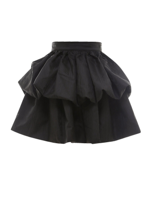 Rotate Tiered High Waist Mini Skirt