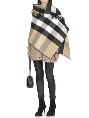 Burberry Check Jacquard Cape