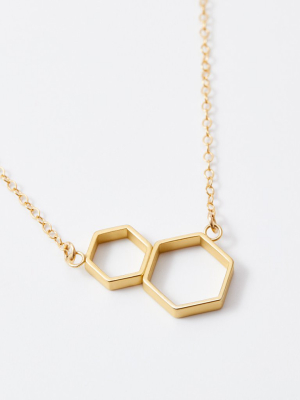 Double Honeycomb Necklace