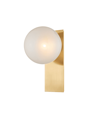 Hinsdale 1 Light Wall Sconce Aged Brass