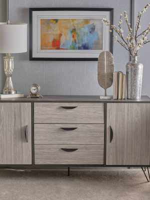 Sincere Mid Century Modern Multipurpose Cabinet Sonoma Gray - Christopher Knight Home