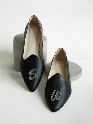 Monogram Black Loafer