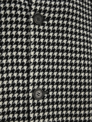 Jw Anderson Houndstooth Single Breasted Coat