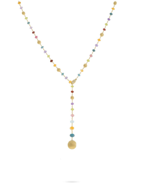 Marco Bicego® Africa Collection 18k Yellow Gold Mixed Gemstone Lariat