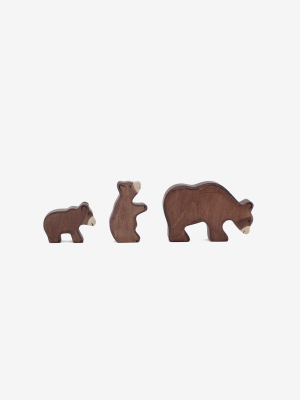 Holztiger Brown Bear Set Of 3