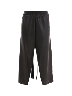 Mm6 Maison Margiela Cropped Faux Leather Pants